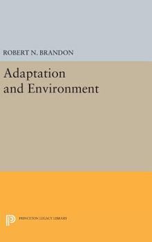 Hardcover Adaptation and Environment Book