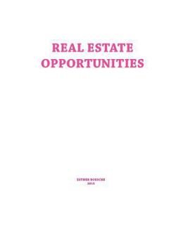 Hardcover Real Estate Opportunities Book