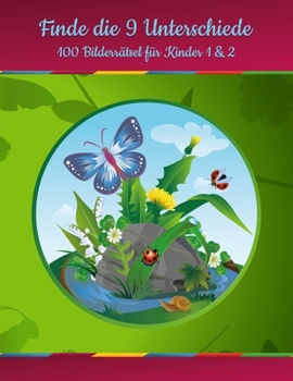Paperback Finde die 9 Unterschiede - 100 Bilderrätsel für Kinder 1 & 2 [German] Book