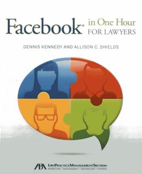 Paperback Facebook in One Hour for Lawyers Book