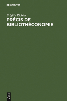 Hardcover Précis de Bibliothéconomie [French] Book