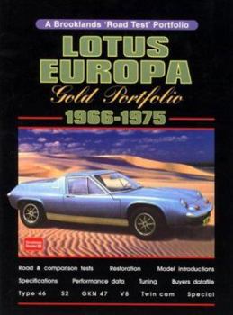 Paperback Lotus Europa Gold Portfolio 1966-1975 Book