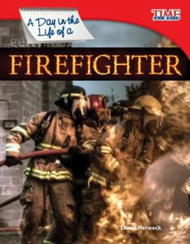 Hardcover A Day in the Life of a Firefighter (Library Bound) (Fluent) Book