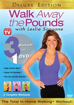 DVD Leslie Sansone: Walk Away The Pounds - 3 Workouts on 1 Book