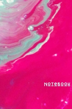 Paperback Marble Notebook: Cute Pink Blue Marble Notebook 6x9 Inches 100 Lined Pages Book