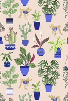 2020 Planner: A Week to View Diary and Organiser - Sunday Start with Houseplant Pattern Cover Art