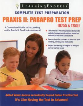 Paperback Praxis II: ParaPro Test Prep (0755-1755) Book
