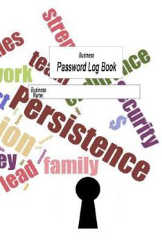 Paperback Business Password Log: Website Passwords & Backup Book