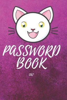 Paperback Password Book Cat: Password Book, Password Notebook, Password Keeper, Internet Password Log Book, Small, Password and Username Keeper Book