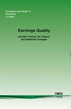 Paperback Earnings Quality Book
