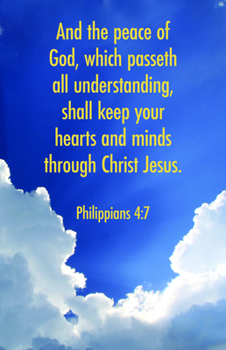 Paperback Funeral Bulletin: And the Peace (Package of 100): Philippians 4:7 (Kjv) Book