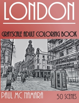 Paperback London Grayscale: Adult Coloring Book