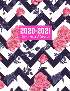 2020-2021 Two Year Planner: Trendy Calendar Year Vision Planner (January 2020 - December 2021) - Monthly and Weekly Schedule Organizer and Journal | Art Cover 00023190