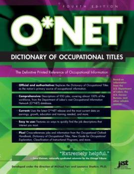 Paperback O* Net Dictionary of Occupational Titles Book