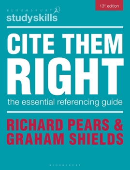 Paperback Cite Them Right: The Essential Referencing Guide Book