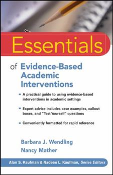 Paperback Essentials of Evidence-Based Academic Interventions Book