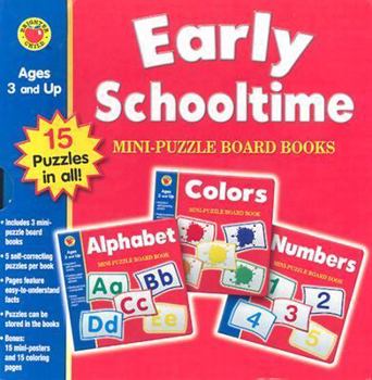 Board book Early Schooltime Mini-Puzzle Board Books [With Posters] Book