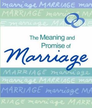 Hardcover The Meaning and Promise of Marriage Book