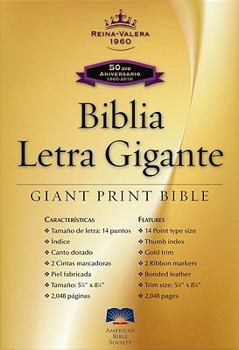 Bonded Leather Giant Print Bible-Rvr 1960-50th Anniversary [Spanish] [Large Print] Book