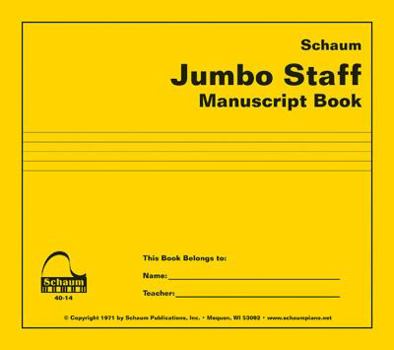 Paperback Jumbo Staff Manuscript Book