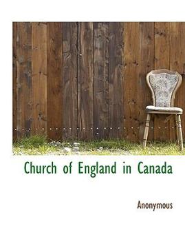 Paperback Church of England in Canada Book