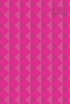 A5 2020 Diary Week To View Paperback Cover With Alternative Design |: | Pink Pussy 3D Diamonds Patterned Cover 2020 Diary ,Year Planner For Business, ... College, School, Appointments, Organizer.