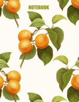 Paperback Notebook: College ruled notebook with apricot cover - 8 1/2 by 11 inches - great back to school gift Book