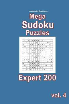 Paperback Mega Sudoku Puzzles - Expert 200 vol. 4 Book