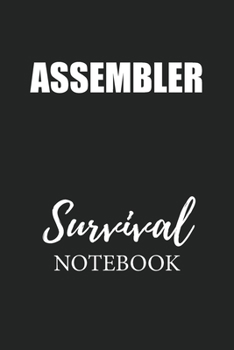 Paperback Assembler Survival Notebook: Small Undated Weekly Planner for Work and Personal Everyday Use Habit Tracker Password Logbook Music Review Playlist D Book