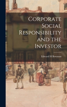 Hardcover Corporate Social Responsibility and the Investor Book