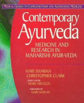 Paperback Contemporary Ayurveda: Medicine and Research in Maharishi Ayur-Veda Book