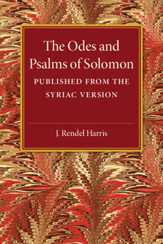 Paperback The Odes and Psalms of Solomon Book