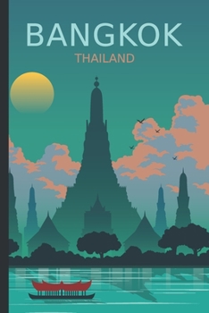 Bangkok Thailand: Vintage Style Notebook for Journaling, Home, School, Work, Travel Diary