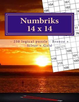 Numbriks 14 x 14 - 250 logical puzzle - Bronze + Silver + Gold: Easy – Medium – Hard - Very hard. This is an excellent sudoku for you