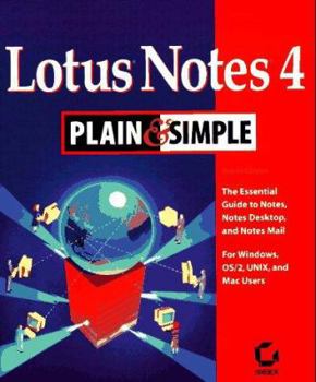 Paperback Lotus Notes 4 Plain & Simple Book