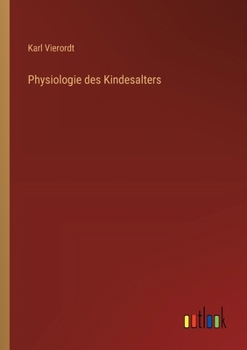 Paperback Physiologie des Kindesalters [German] Book