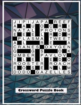 Paperback Crossword Puzzle Book: Cross Words Activity Puzzlebook For Adults - 24 Puzzles (US Version) Book