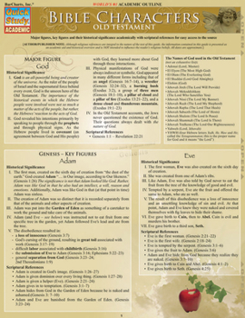 Misc. Bible Characters: Old Testament: A Quickstudy Laminated Reference Guide Book