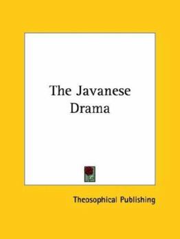 Paperback The Javanese Drama Book