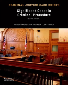 Paperback Significant Cases in Criminal Procedure Book