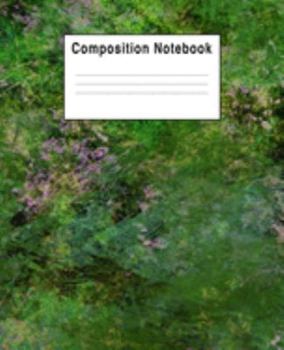 Paperback Composition Notebook: Green Grunge Distressed Abstract Book