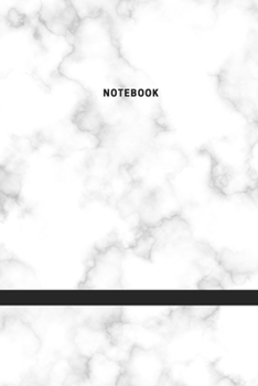 Paperback Marble Notebook: White And Black Marble Composition Book Journal Diary For Writing Notes Book