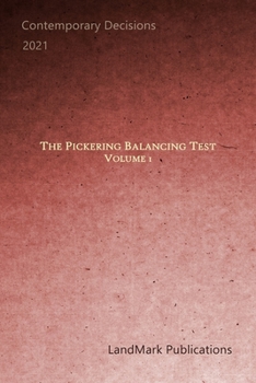 Paperback The Pickering Balancing Test: Volume 1 Book