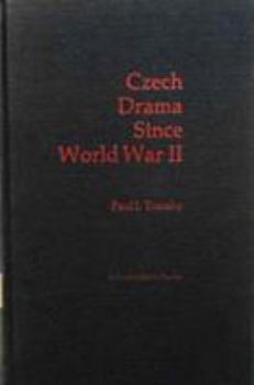 Hardcover Czech Drama Since World War2 Book