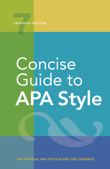 Spiral-bound Concise Guide to APA Style: 7th Edition (Official) Book