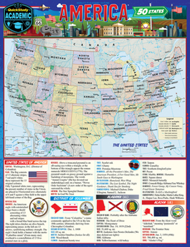 Wall Chart America - The 50 States Book