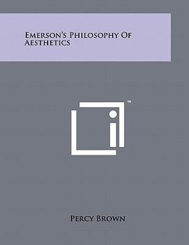 Paperback Emerson's Philosophy of Aesthetics Book