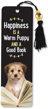 Hardcover Beaded Bkmk Happiness, Puppy, Book
