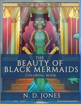 Paperback The Beauty of Black Mermaids Coloring Book