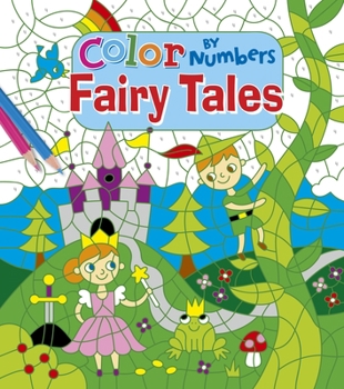 Paperback Color by Number Fairytales Book